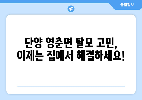 충청북도 단양군 영춘면 모바일식 탈모치료 잘하는곳 두피관리 추천 베스트 헤어라인 정수리 비용 후기