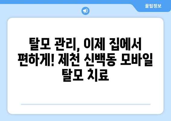 충청북도 제천시 신백동 모바일식 탈모치료 잘하는곳 두피관리 추천 베스트 헤어라인 정수리 비용 후기