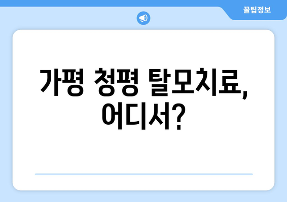 경기도 가평군 청평면 모바일식 탈모치료 잘하는곳 두피관리 추천 베스트 헤어라인 정수리 비용 후기