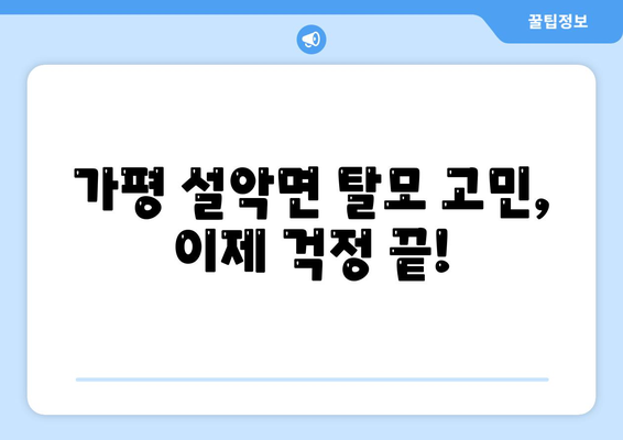 경기도 가평군 설악면 모바일식 탈모치료 잘하는곳 두피관리 추천 베스트 헤어라인 정수리 비용 후기