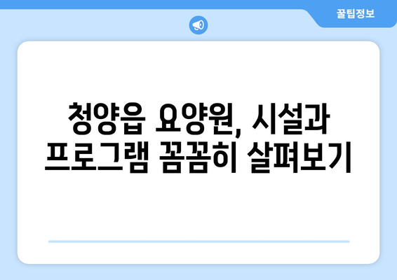 충청남도 청양군 청양읍 요양원 추천 BEST 안내 반드시 알아야 할 꿀팁 정보
