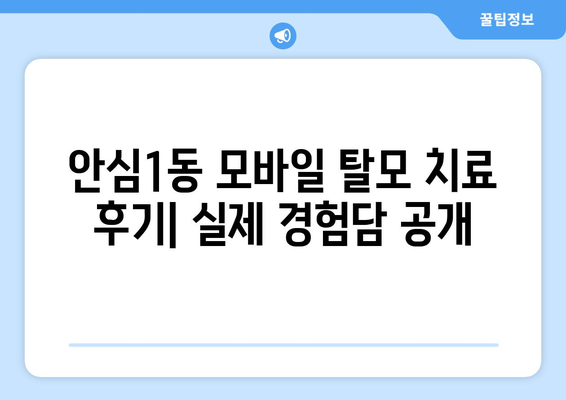 대구시 동구 안심1동 모바일식 탈모치료 잘하는곳 두피관리 추천 베스트 헤어라인 정수리 비용 후기