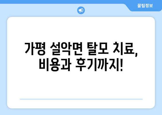 경기도 가평군 설악면 모바일식 탈모치료 잘하는곳 두피관리 추천 베스트 헤어라인 정수리 비용 후기