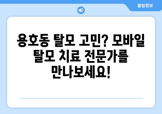 부산시 남구 용호3동 모바일식 탈모치료 잘하는곳 두피관리 추천 베스트 헤어라인 정수리 비용 후기