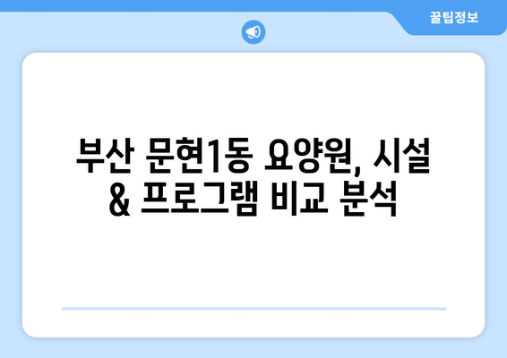 부산시 남구 문현1동 요양원 추천 BEST 안내 반드시 알아야 할 꿀팁 정보