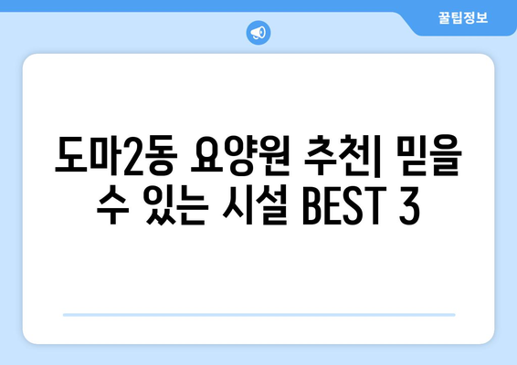 대전시 서구 도마2동 요양원 추천 BEST 안내 반드시 알아야 할 꿀팁 정보
