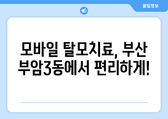 부산시 부산진구 부암3동 모바일식 탈모치료 잘하는곳 두피관리 추천 베스트 헤어라인 정수리 비용 후기