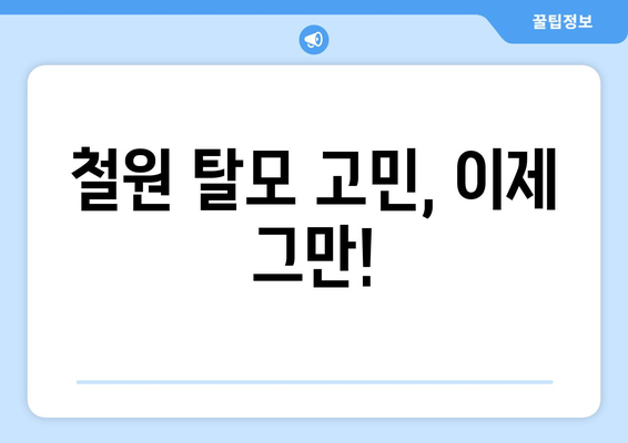 강원도 철원군 철원읍 모바일식 탈모치료 잘하는곳 두피관리 추천 베스트 헤어라인 정수리 비용 후기