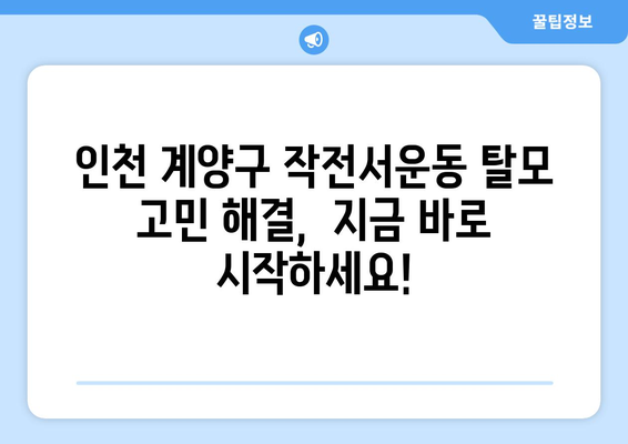 인천시 계양구 작전서운동 모바일식 탈모치료 잘하는곳 두피관리 추천 베스트 헤어라인 정수리 비용 후기
