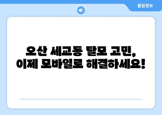 경기도 오산시 세교동 모바일식 탈모치료 잘하는곳 두피관리 추천 베스트 헤어라인 정수리 비용 후기