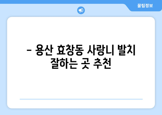 서울시 용산구 효창동 사랑니 치과 매복 발치 잘하는 곳 비용 | 후기 | 추천