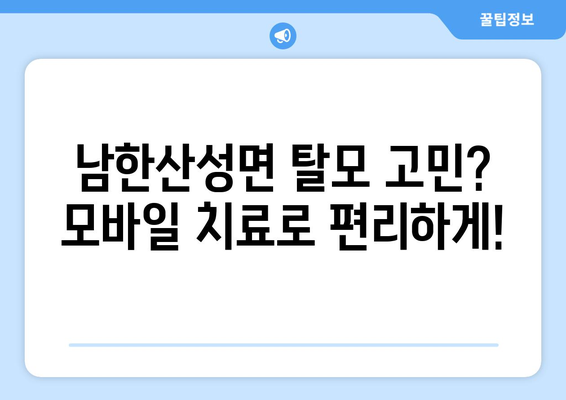 경기도 광주시 남한산성면 모바일식 탈모치료 잘하는곳 두피관리 추천 베스트 헤어라인 정수리 비용 후기