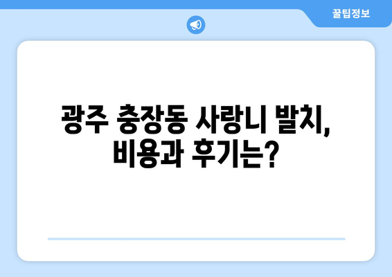 광주시 동구 충장동 사랑니 치과 매복 발치 잘하는 곳 비용 | 후기 | 추천
