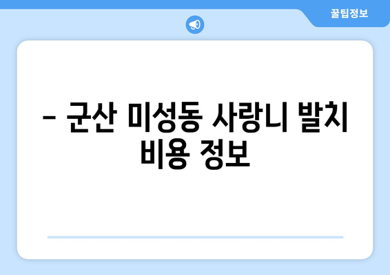 전라북도 군산시 미성동 사랑니 치과 매복 발치 잘하는 곳 비용 | 후기 | 추천