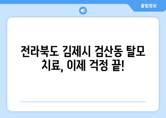 전라북도 김제시 검산동 모바일식 탈모치료 잘하는곳 두피관리 추천 베스트 헤어라인 정수리 비용 후기