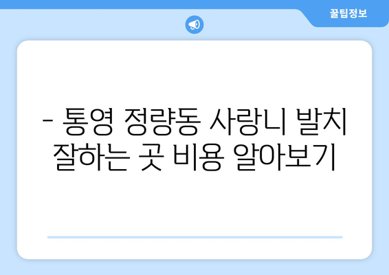 경상남도 통영시 정량동 사랑니 치과 매복 발치 잘하는 곳 비용 | 후기 | 추천