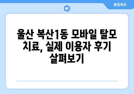 울산시 중구 복산1동 모바일식 탈모치료 잘하는곳 두피관리 추천 베스트 헤어라인 정수리 비용 후기
