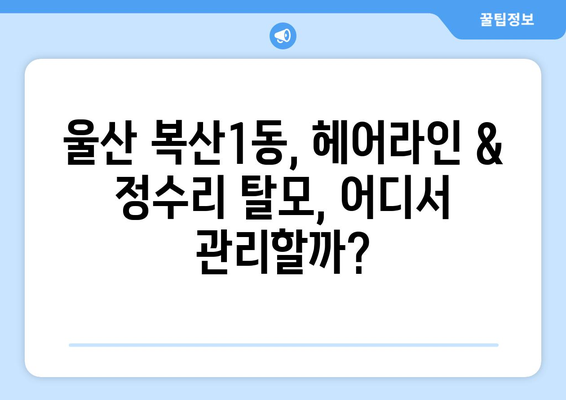 울산시 중구 복산1동 모바일식 탈모치료 잘하는곳 두피관리 추천 베스트 헤어라인 정수리 비용 후기