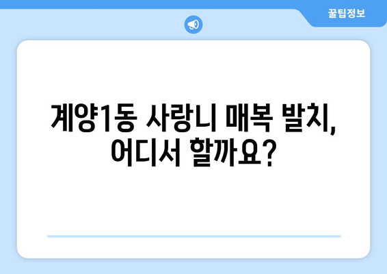 인천시 계양구 계양1동 사랑니 치과 매복 발치 잘하는 곳 비용 | 후기 | 추천