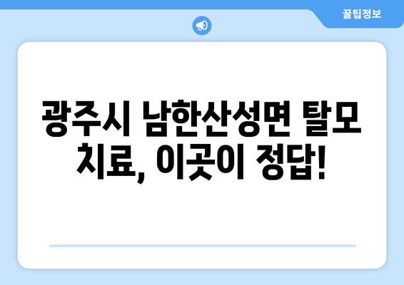 경기도 광주시 남한산성면 모바일식 탈모치료 잘하는곳 두피관리 추천 베스트 헤어라인 정수리 비용 후기