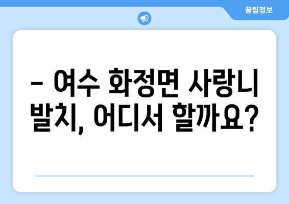 전라남도 여수시 화정면 사랑니 치과 매복 발치 잘하는 곳 비용 | 후기 | 추천