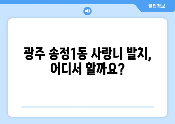 광주시 광산구 송정1동 사랑니 치과 매복 발치 잘하는 곳 비용 | 후기 | 추천