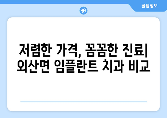 충청남도 부여군 외산면 임플란트 치과 추천 저렴한 곳 잘하는 곳 가격 | 후기 | 비용
