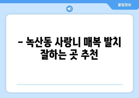 부산시 강서구 녹산동 사랑니 치과 매복 발치 잘하는 곳 비용 | 후기 | 추천